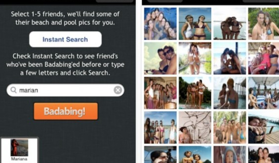 Lättklädda bilder, Kritik, bilder, Halvnaken, Facebook, App, Badabing